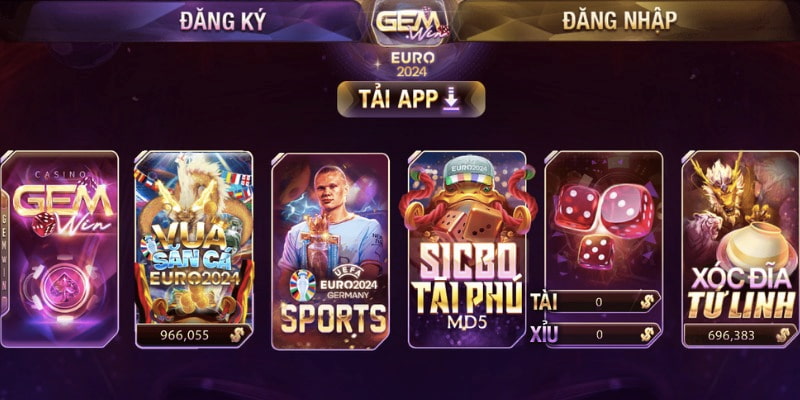 Gemwin - Một bộ sưu tập trò chơi đồ sộ